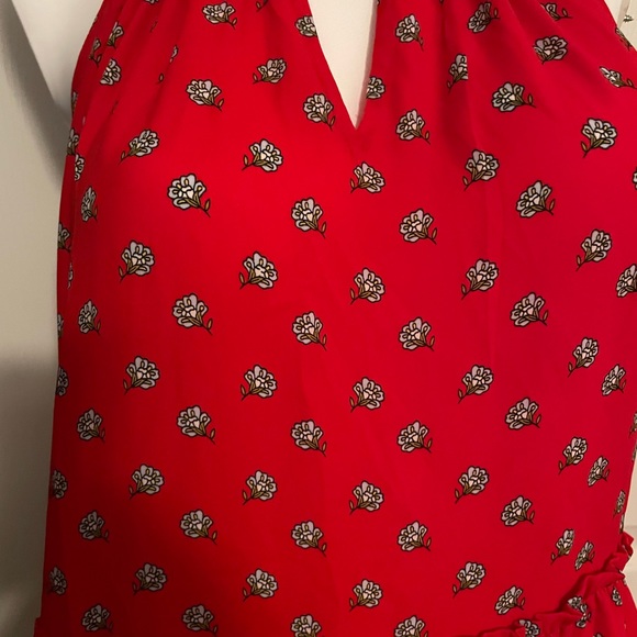 CLEANING CLOSET! MUST GO! Red LOFT Top - Medium - Picture 4 of 5